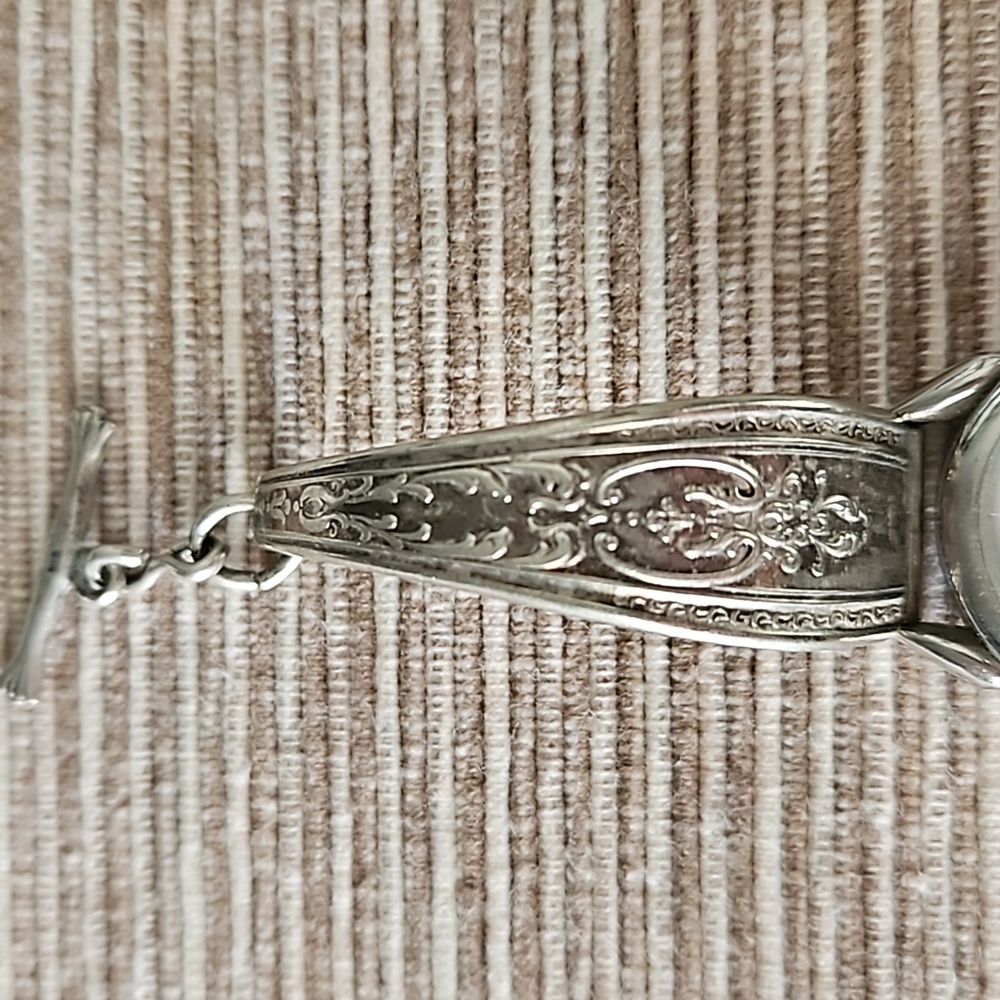 Vintage Spoon Handle Silver Watch - Picture 4 of 11
